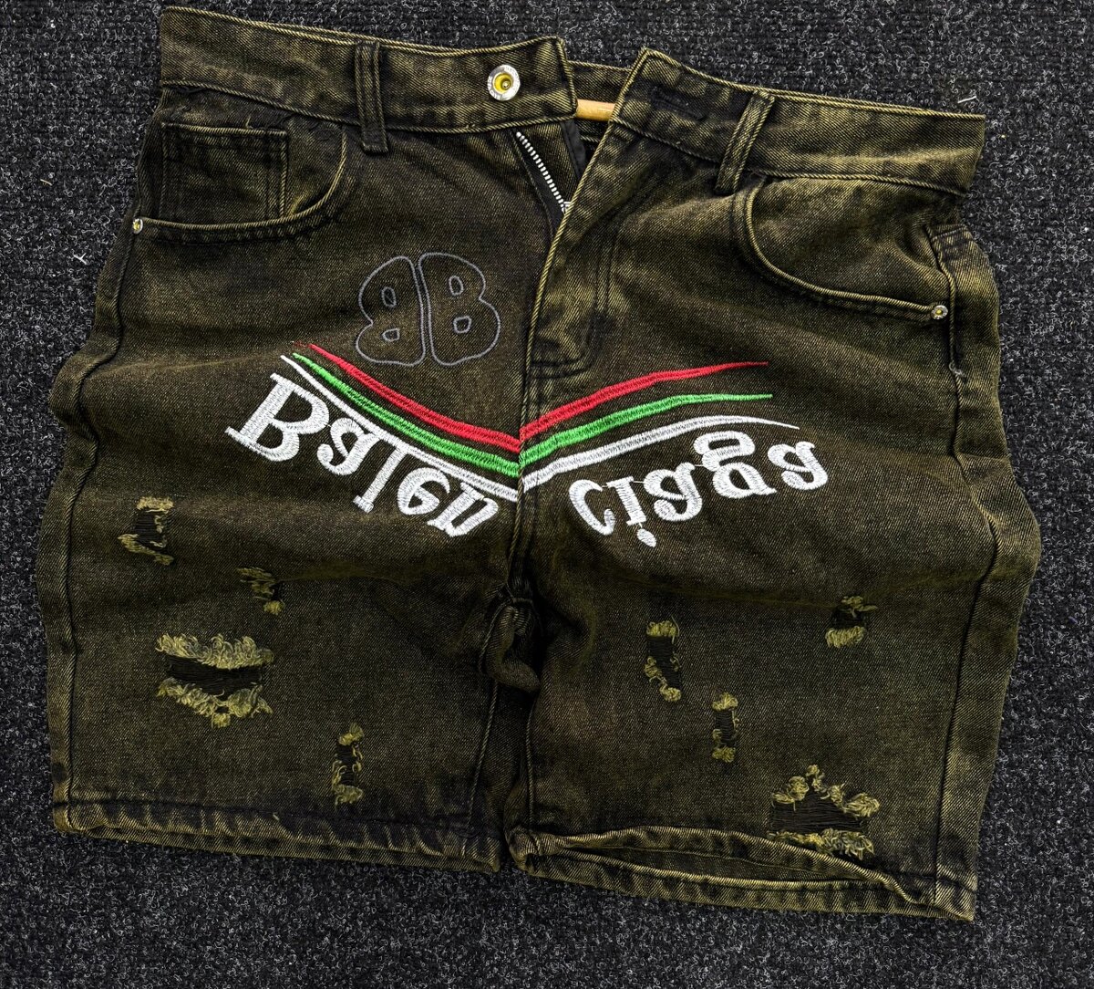 Shorts en denim stylés unisexes
