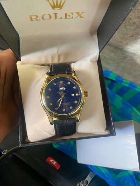 Rolex leather watch