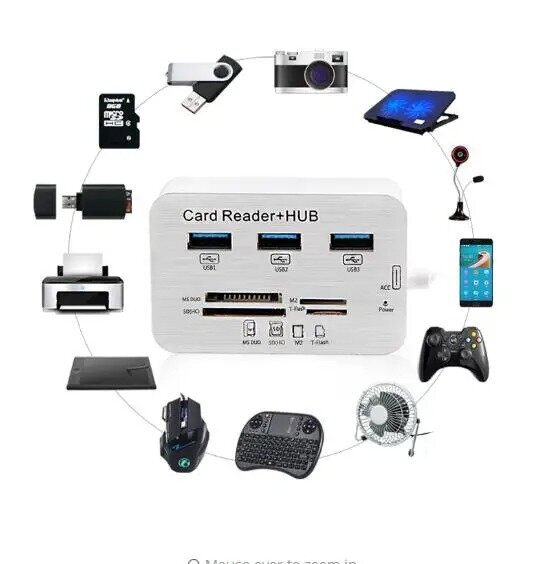 Lecteur de cartes USB 3.0 Type-C