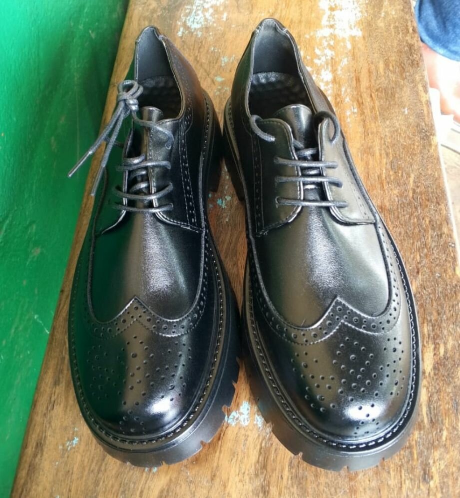 Chaussures Derby en cuir pour hommes