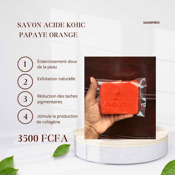 Savon acide kojiic papaye orange