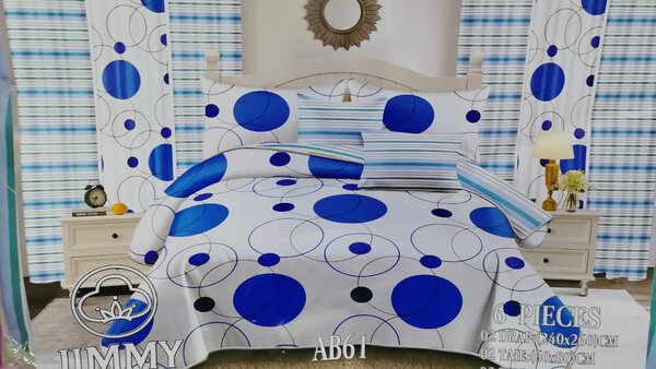 Parure de Lit 6 Pièces Élégante