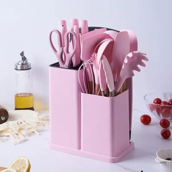 Coffret d'ustensiles de cuisine coloré durable
