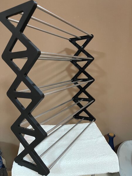 5 layered metallic shoe Rack