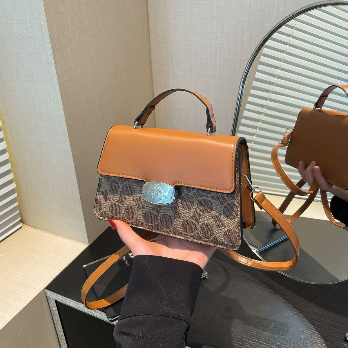 Sac à main chic en cuir