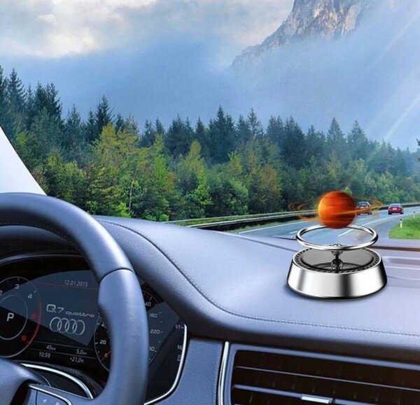 Désodorisant solaire pour voiture - Diffuseur d'arômes rotat