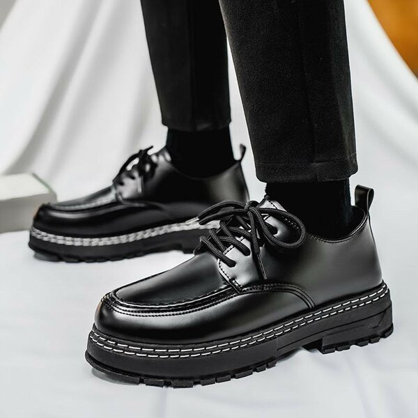 Chaussures derby noires homme