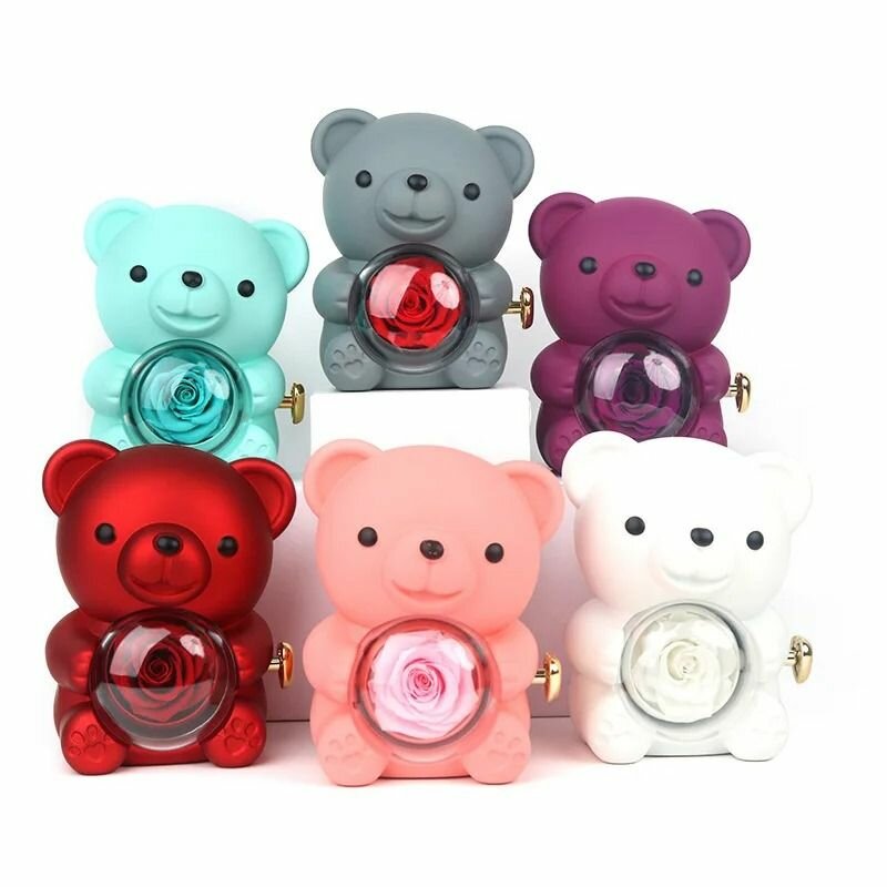 Rose Teddy bear Gift box