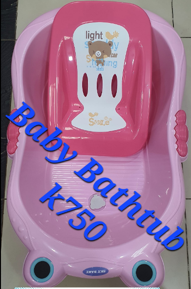 pink bathtub for children