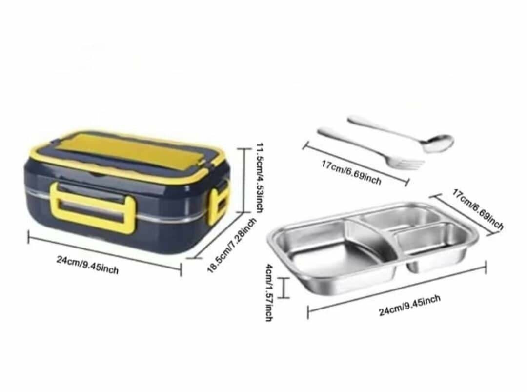 Boîte à réchauffe électrique portable en acier inoxydable