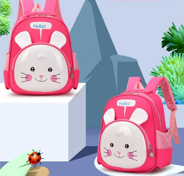 3D Rose Rabbit Backpack for Kids