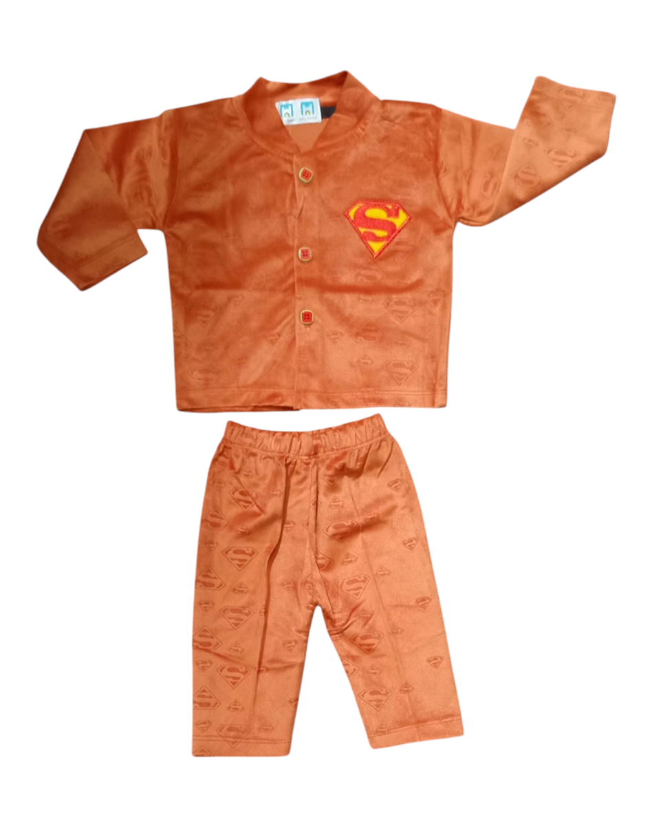 New born baby Unisex 2 pcs Velour Trouser shirt suit