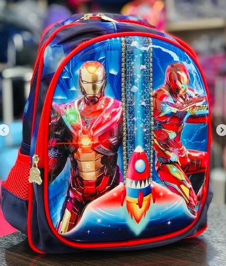 Backpack with Iron Man print