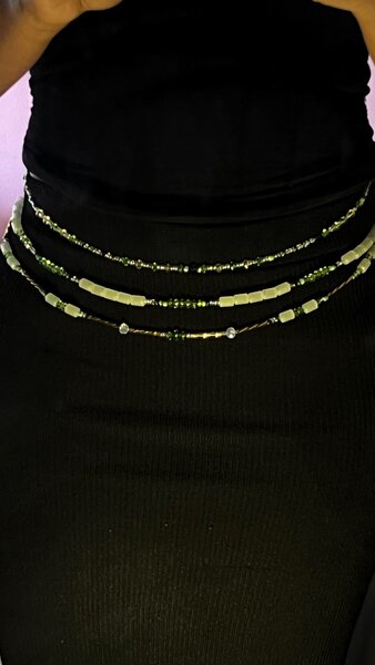 Chaine de taille perles élégante