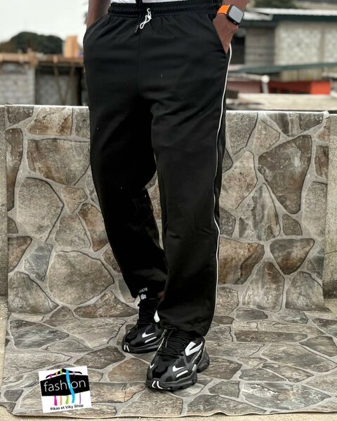 Pantalon de sport noir homme