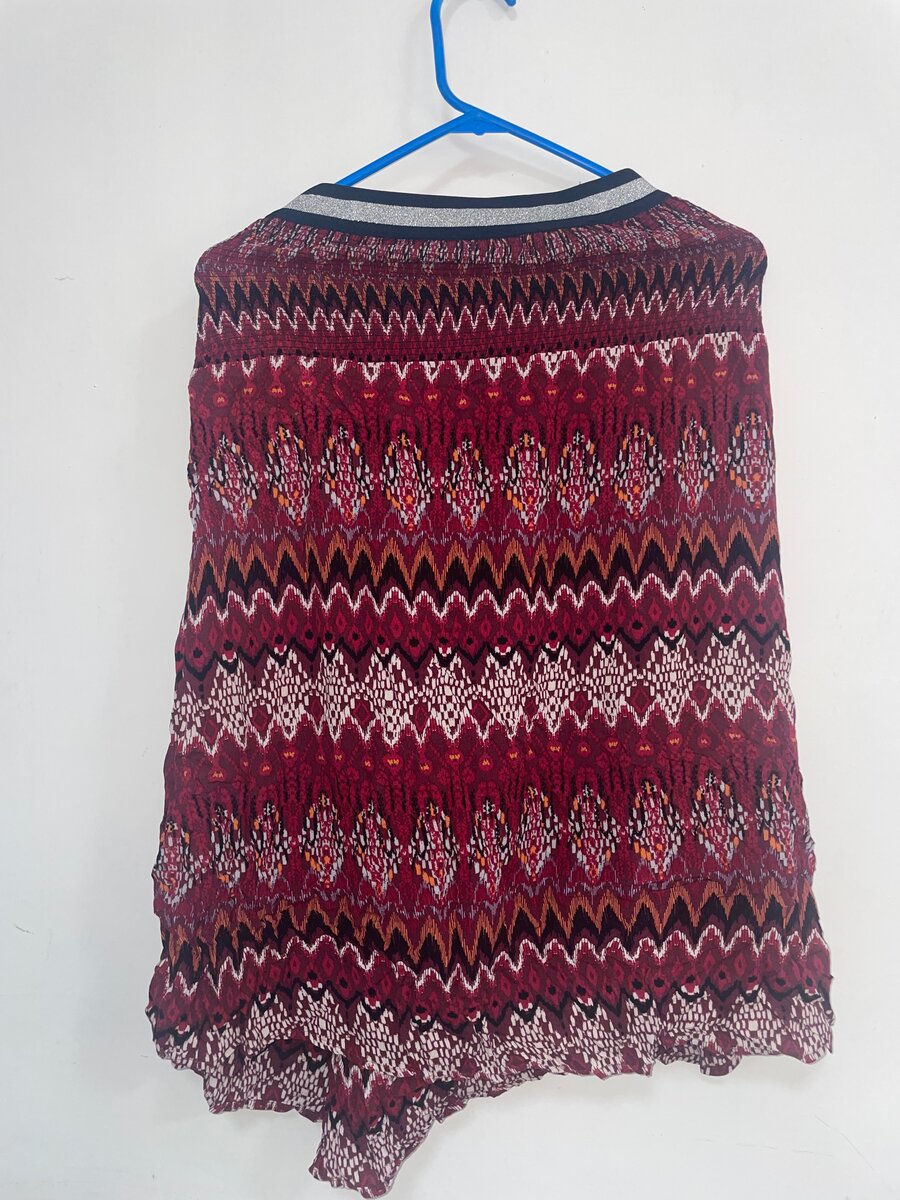 Poncho en jupe bohème