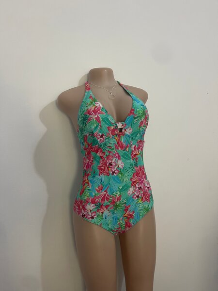 Floral Halter Swimsuit