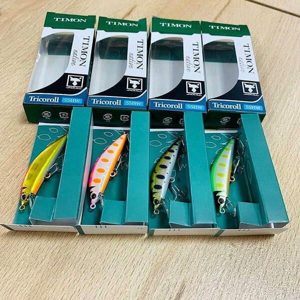 Воблер Jackall Timon Tricoroll 55HW