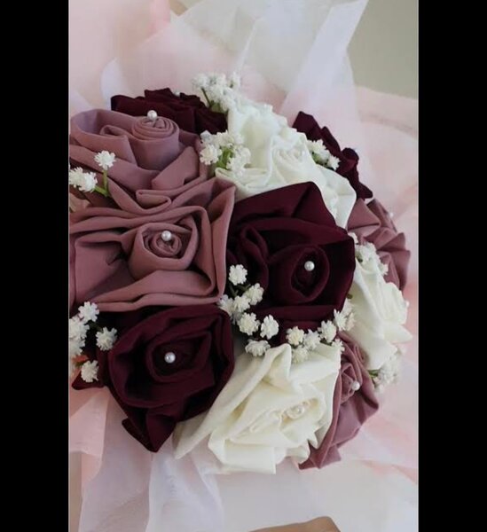 Bouquet en tissu élégant