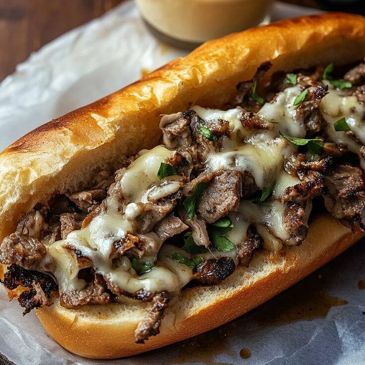 Sandwich au boeuf et cheddar