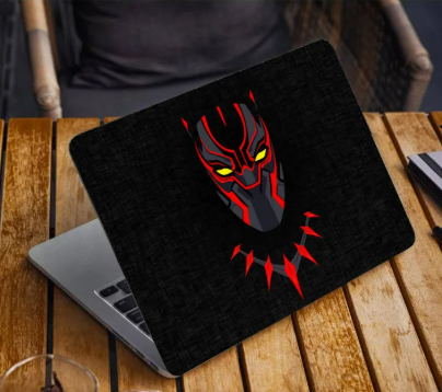 Black Panther Laptop Skin Vinyl Sticker Decal, 13 13.3 14 15 15.4 15.6 inch Laptop Skin Sticker Cover Art Decal Protector Fits All Laptops