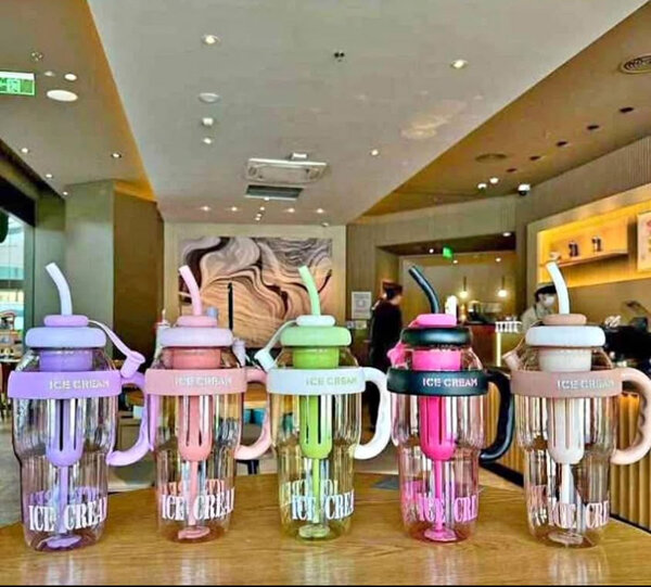 Bouteilles Paille Colorée