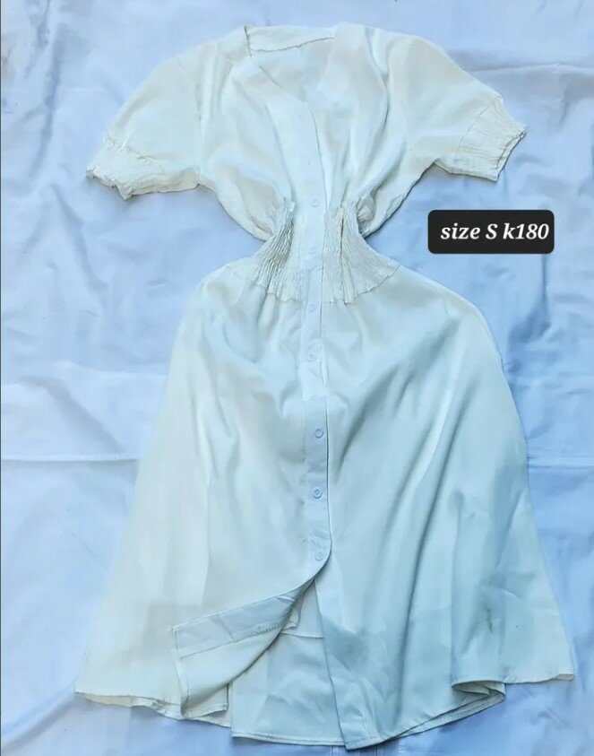 Stylish women's dress white