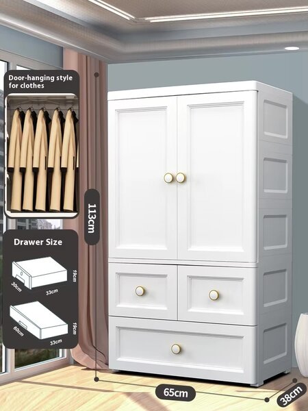 Armoire blanche avec rangements