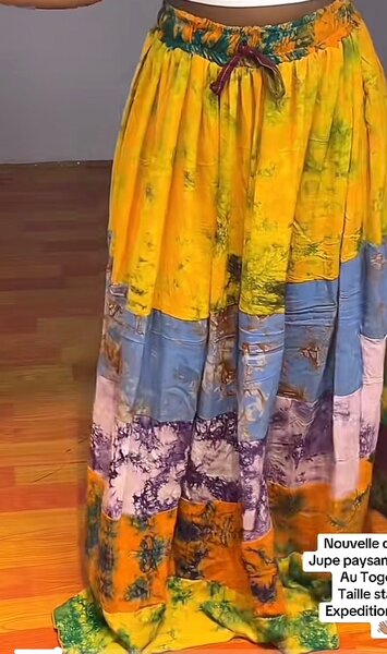 Jupe longue bohème colorée