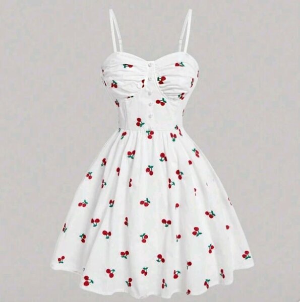 Robe d'été Cerise Blanche