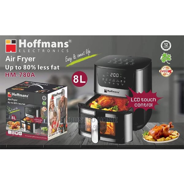 Hoffmans HM780A, Electric Air fryer 8Ltr