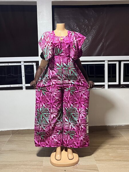 Combinaison Ankara élégante