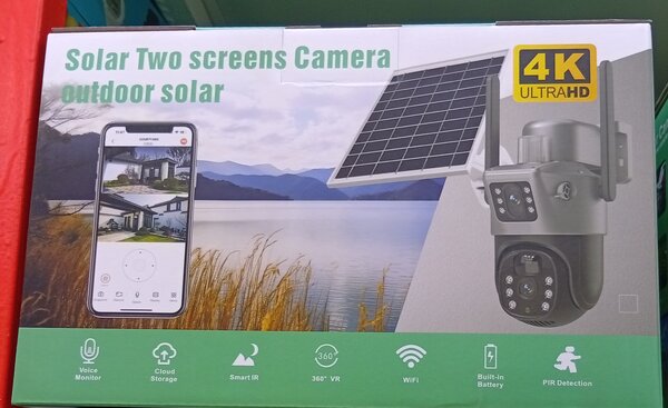 Caméra de Surveillance Solaire 4K