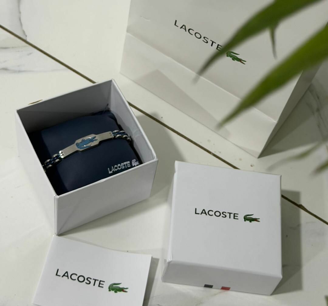 Bracelet en acier Lacoste élégant