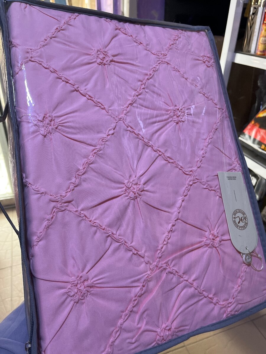 Housse de Couette Capitonnée Rose