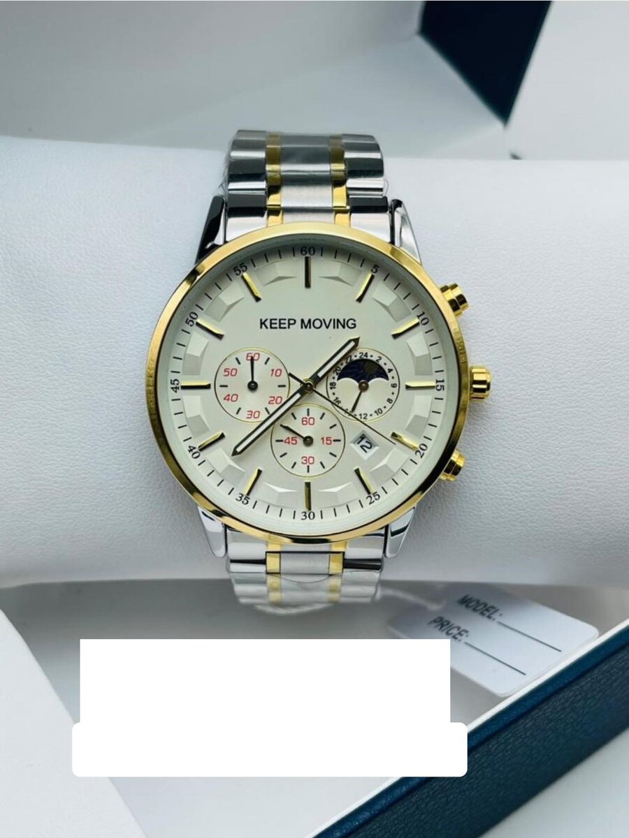 montre-bracelet keep moving blanc