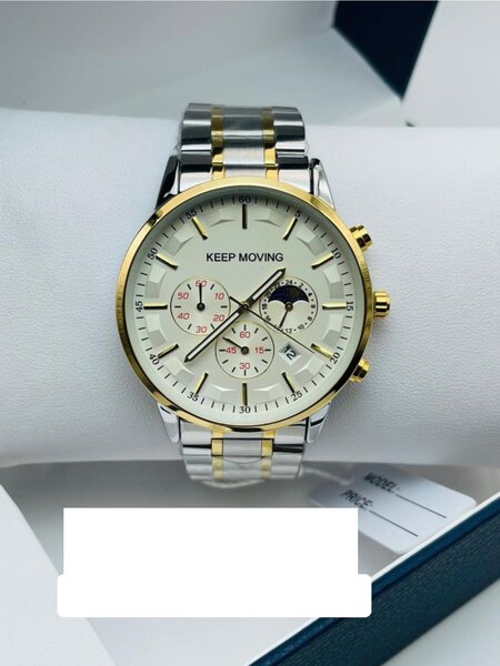 montre-bracelet keep moving blanc