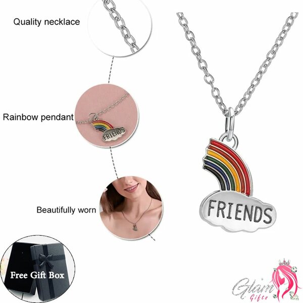 Best Friend Necklace Gift Box