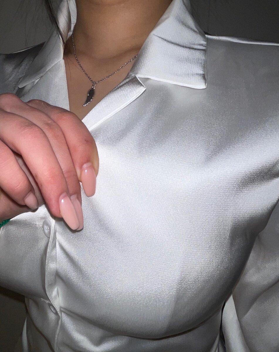 атласная рубашка