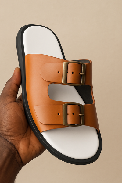 Sandales élégantes en cuir unisexes