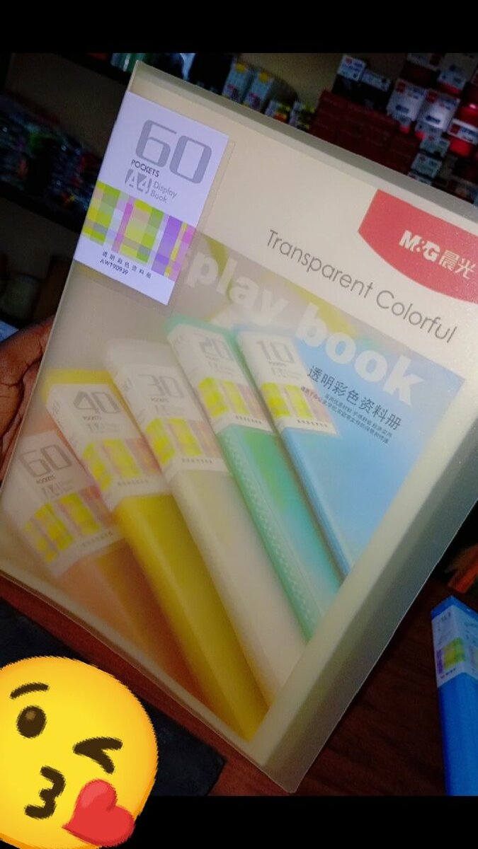 Dossier transparent 60 pochettes