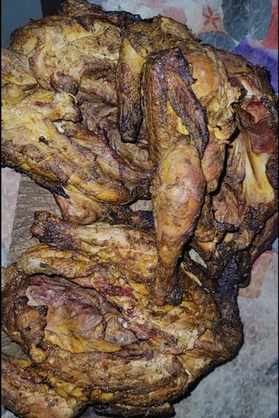 Poulet de chair fumé