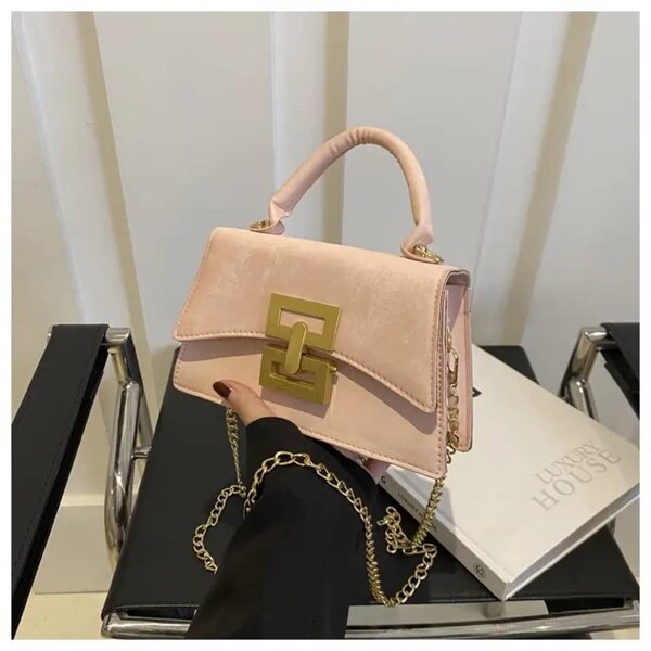 Sac à main élégant rose