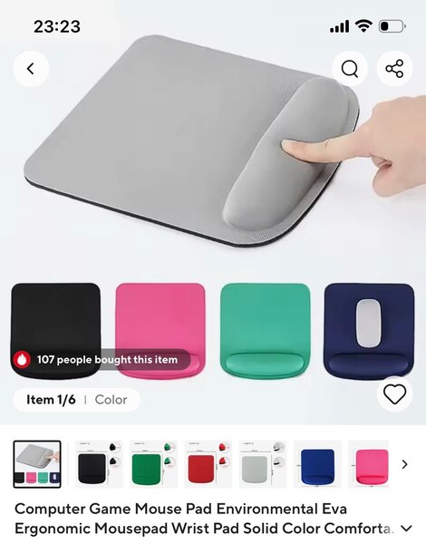 Ergonomic Mouse Pad with Wrist Rest