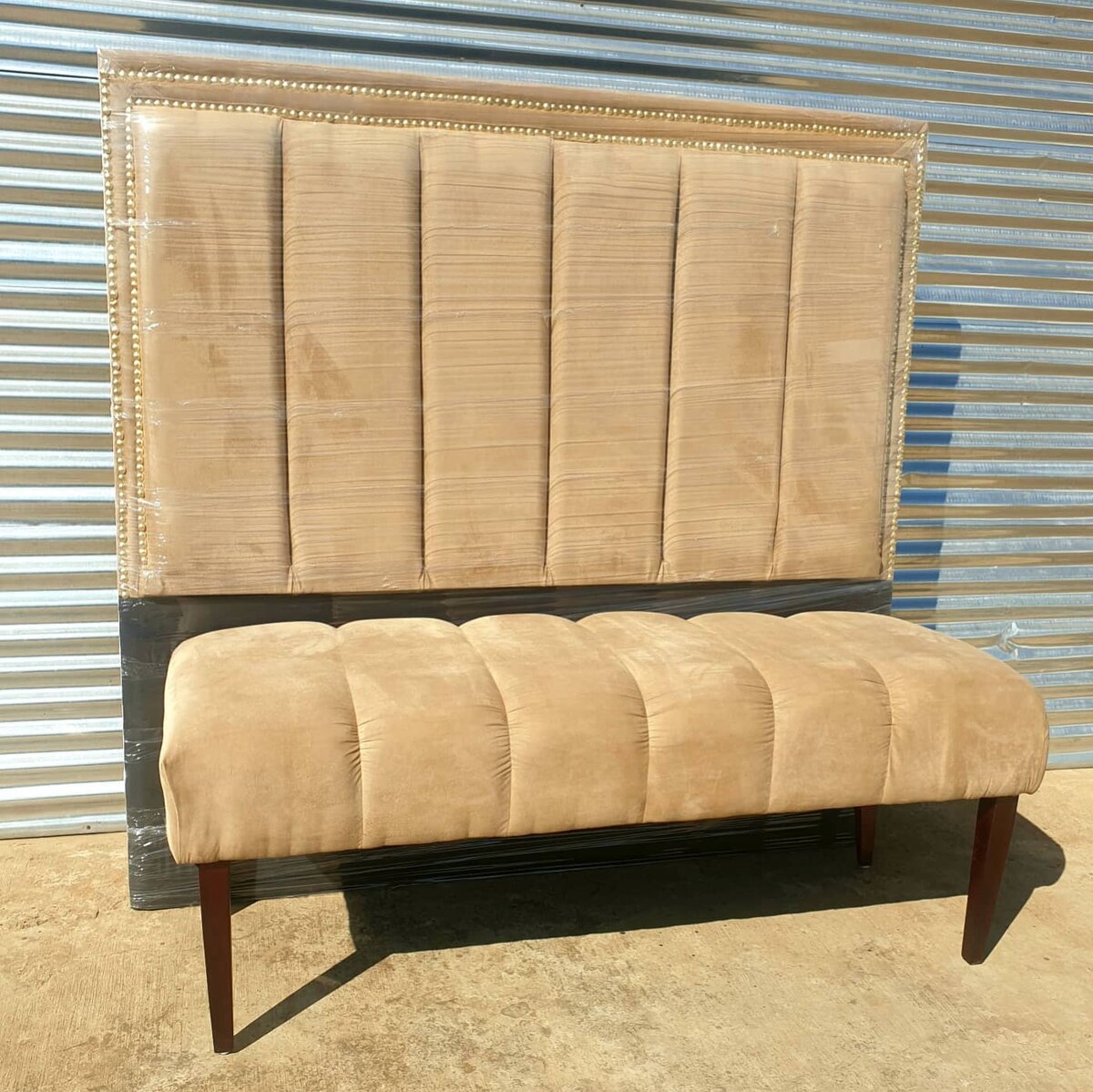 Headboard and ottoman sets