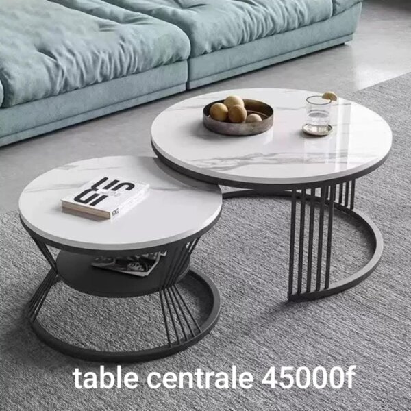 Table basse moderne marbre