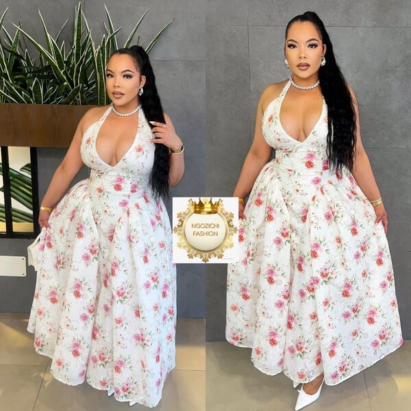 Robe élégante à fleurs