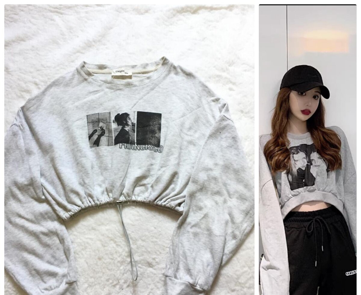 Salaula crop tops and tops