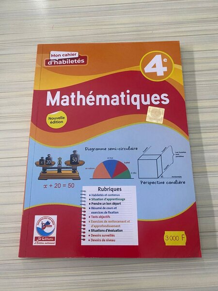 Cahier de Mathématiques 4e