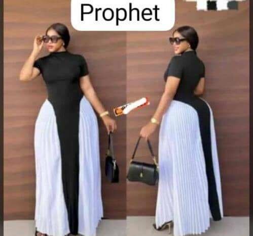 Robe élégante bicolore